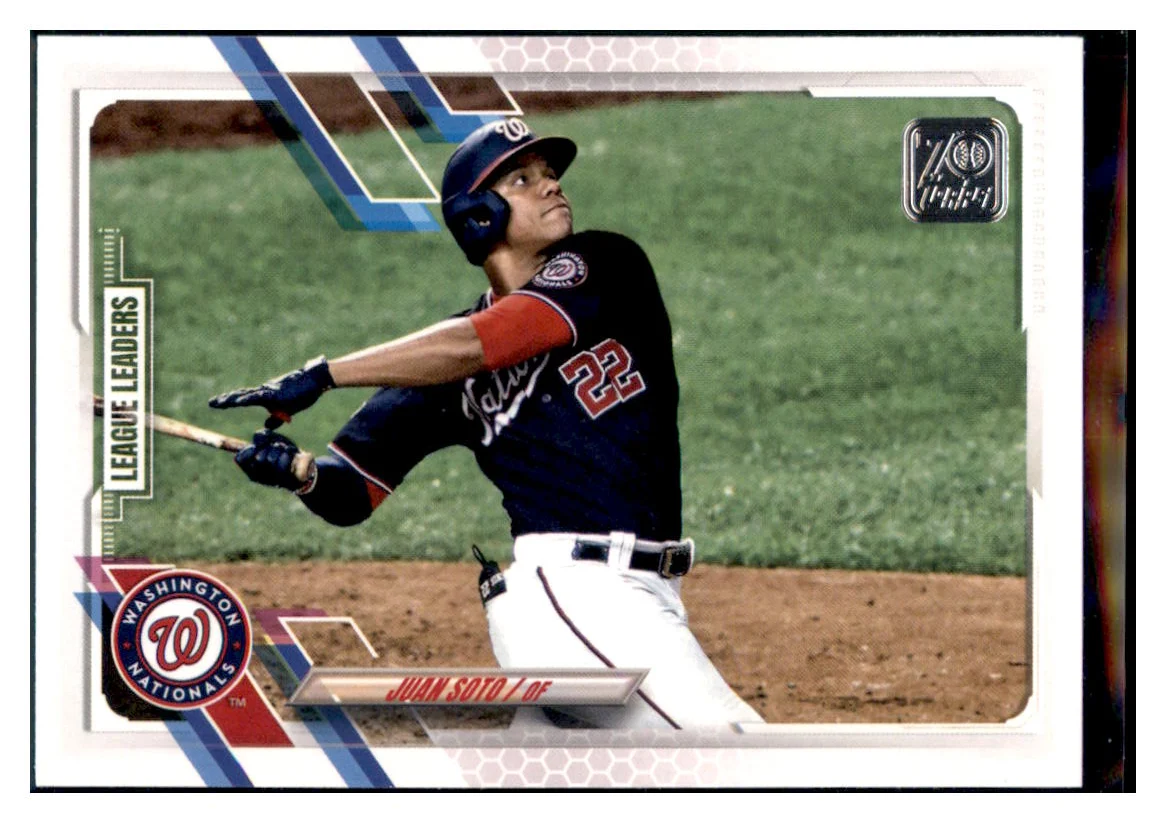 2021 Topps Juan Soto Washington Nationals League Leaders #225 Baseball Card GMMGB