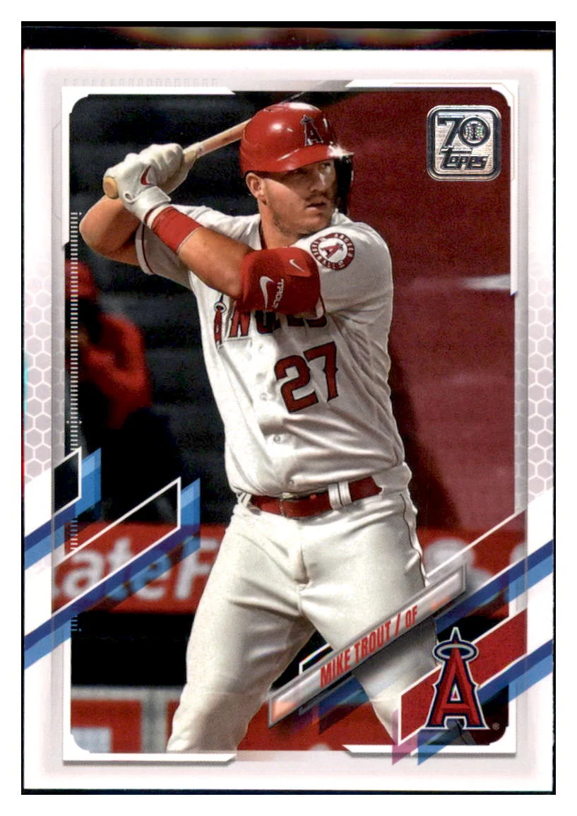 2021 Topps Mike Trout Los Angeles Angels Baseball Card #27 GMMGB