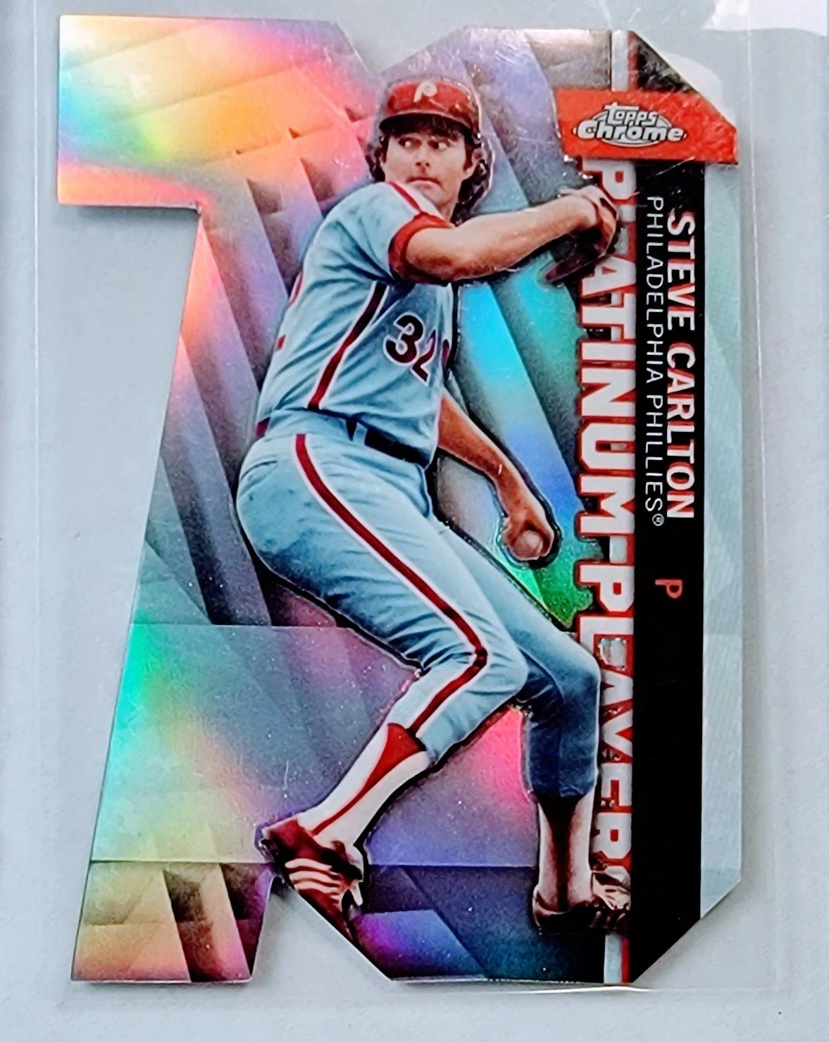 2021 Topps Steve Carlton Platinum Players Diecut Refractor Philadelphia Phillies Baseball Card AVM1