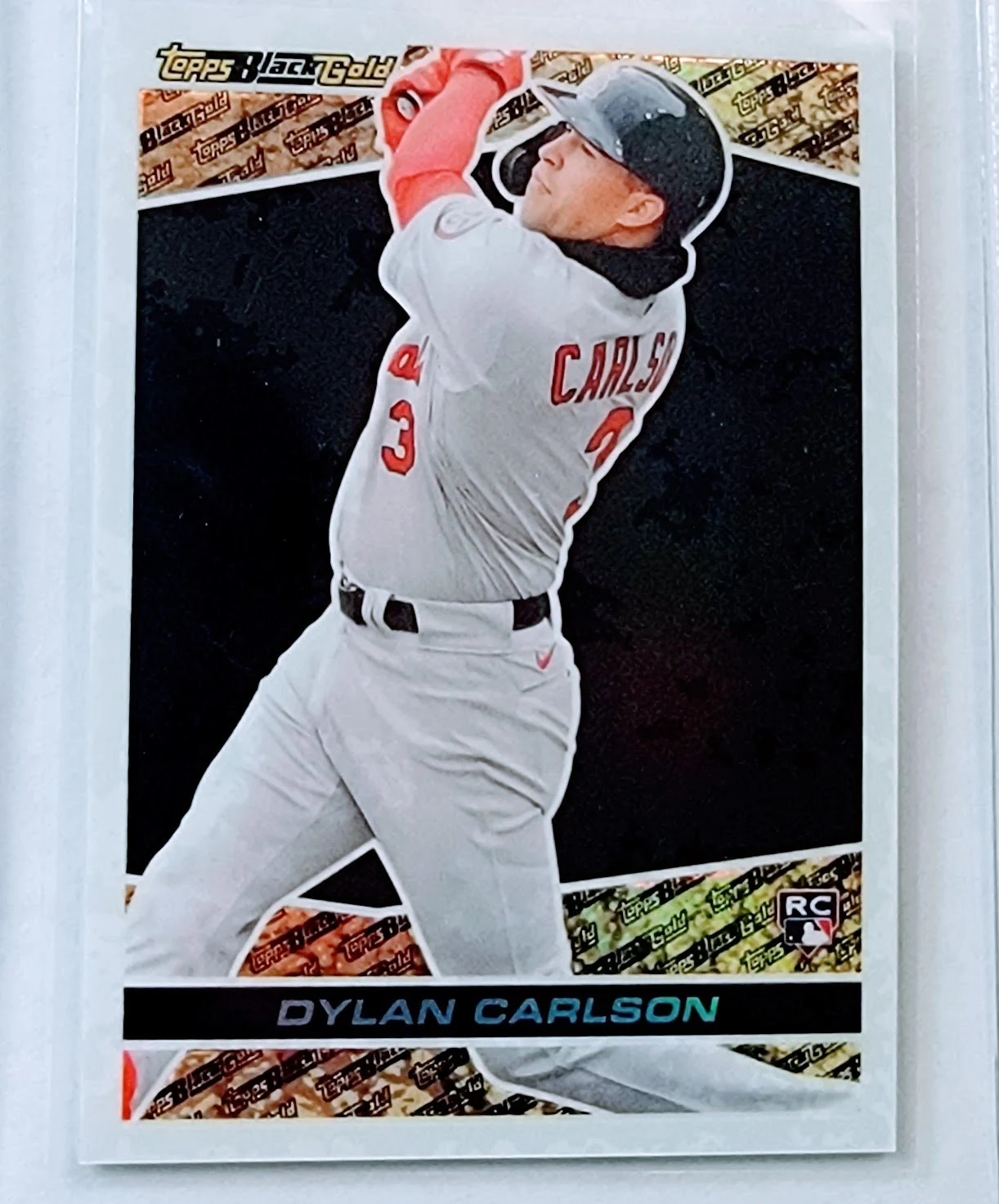 2021 Topps Update Dylan Carlson Black Gold Rookie Baseball Card