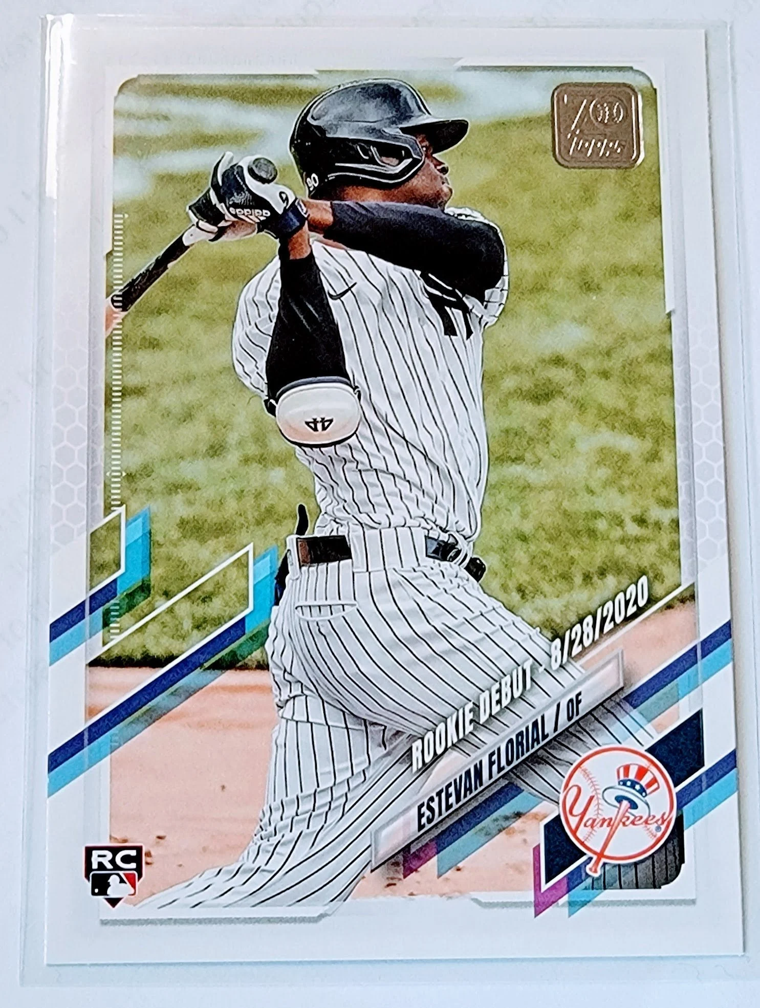 2021 Topps Update Estevan Florial Rookie Debut Baseball Trading Card SMCB1