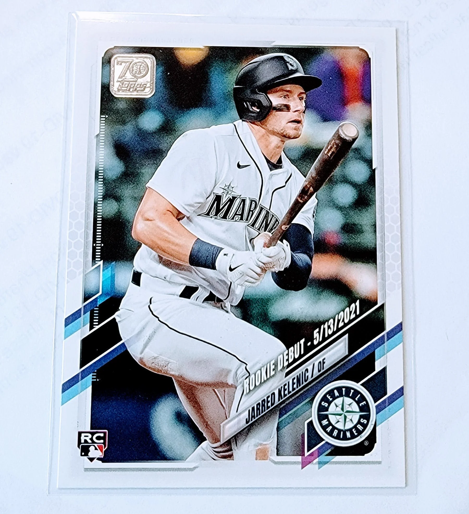 2021 Topps Update Jarred Kelenic Rookie Debut Baseball Trading Card SMCB1