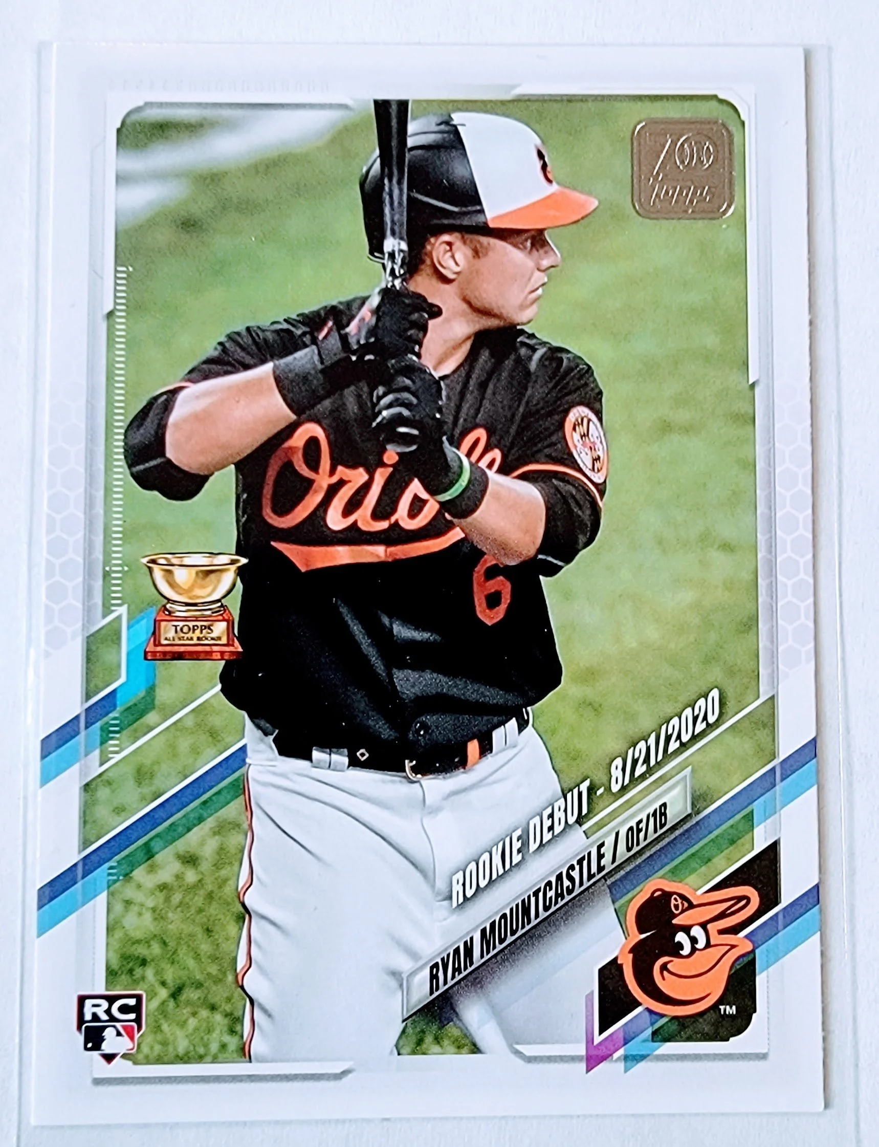 2021 Topps Update Ryan Mountcastle Rookie Debut Baseball Trading Card SMCB1