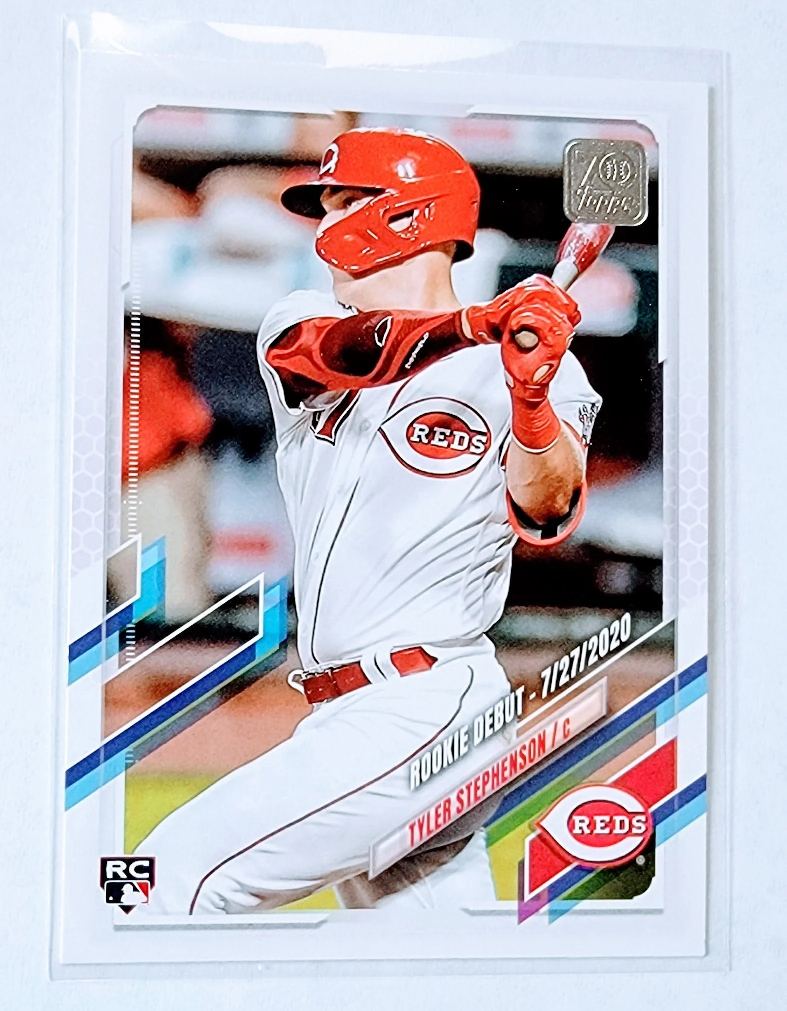 2021 Topps Update Tyler Stephenson Rookie Debut Baseball Trading Card SMCB1