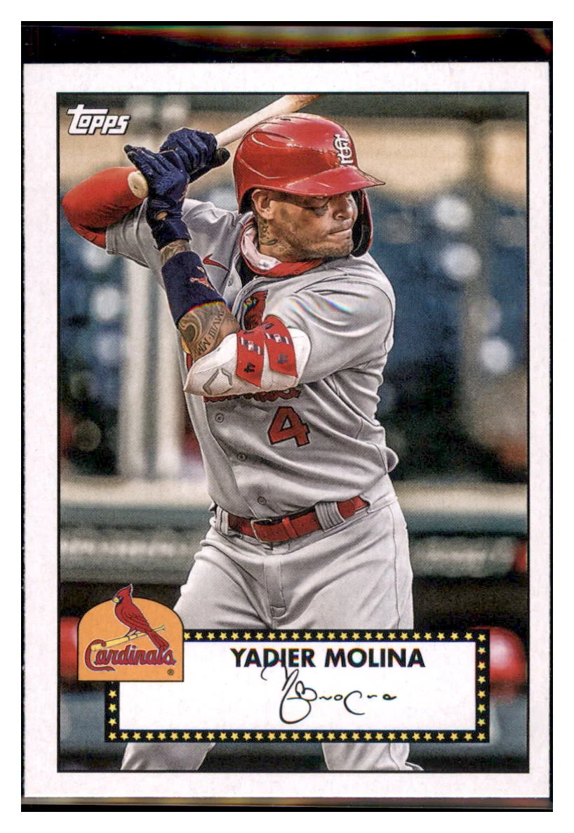 2021 Topps Yadier Molina1952 Topps Redux St. Louis CardinalsBaseball Card GMMGB