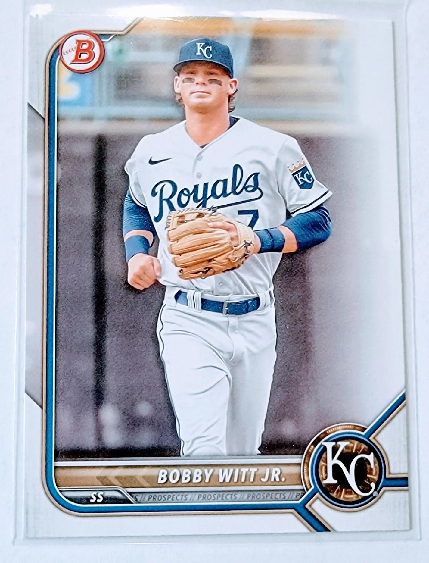 2022 Bowman Bobby Witt Jr Prospects Baseball Trading Card SMCB1