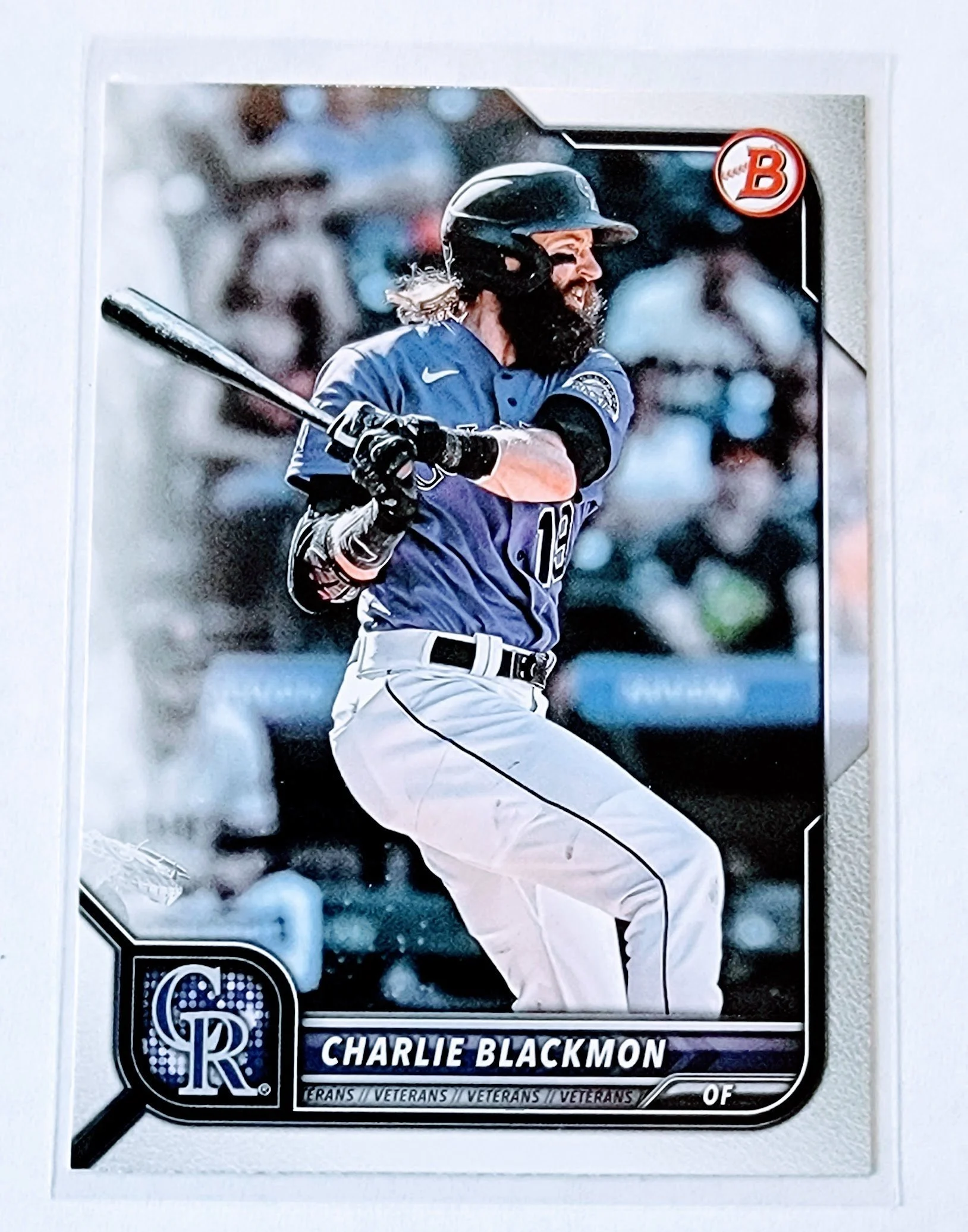 2022 Bowman Charlie Blackmon Baseball Trading Card SMCB1