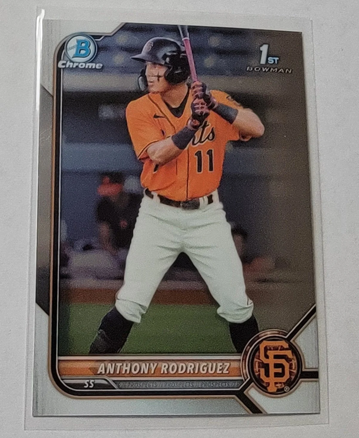 2022 Bowman Chrome Anthony Rodriguez 1st on Bowman Baseball Card AVM1