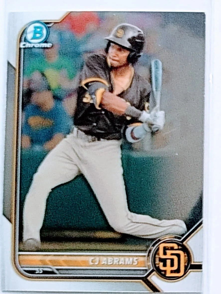 2022 Bowman Chrome CJ Abrams Mega Box Baseball Card AVM1
