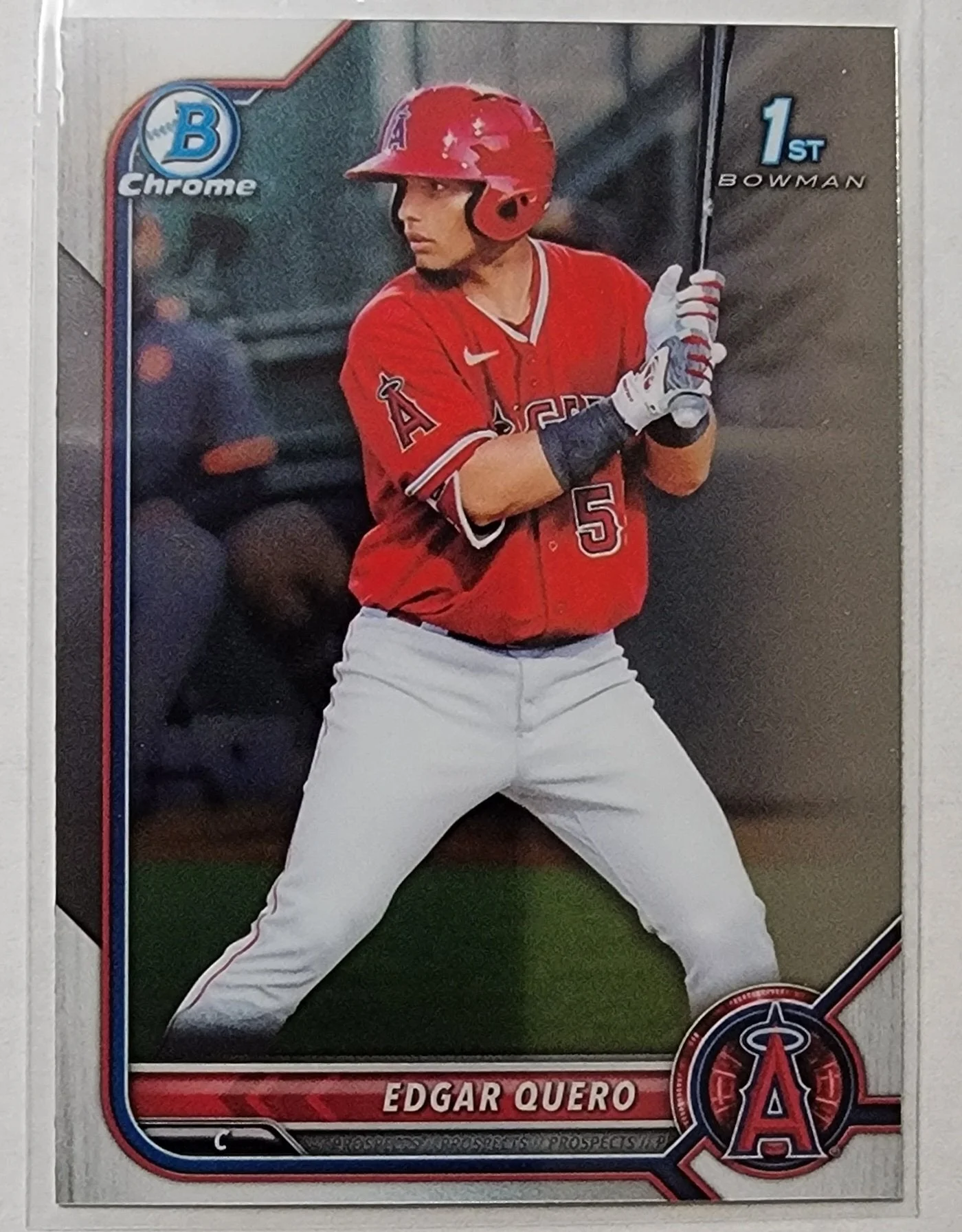 2022 Bowman Chrome Edgar Quero Mega Box 1st on Bowman Baseball Card AVM1
