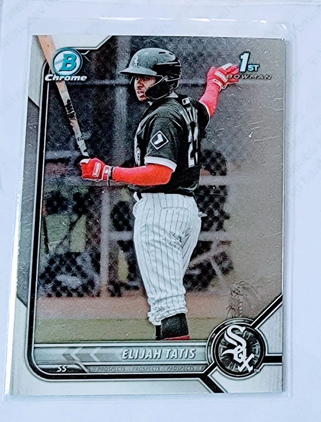 2022 Bowman Chrome Elijah Tatis 1st on Bowman White Sox Prospect Baseball Trading Card GRB1