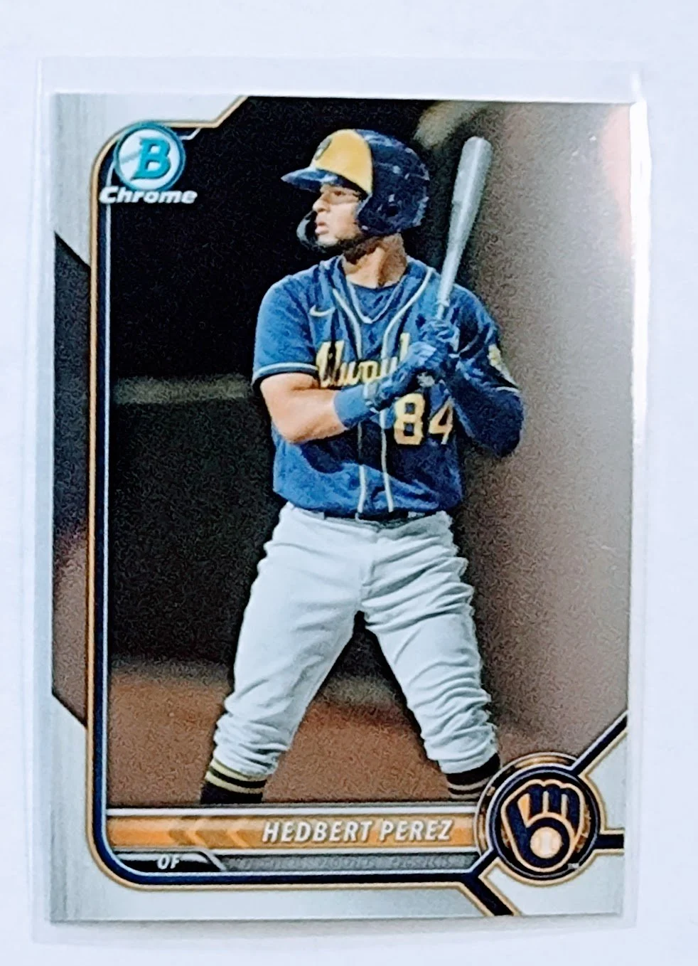 2022 Bowman Chrome Hedbert Perez Mega Box Baseball Card AVM1