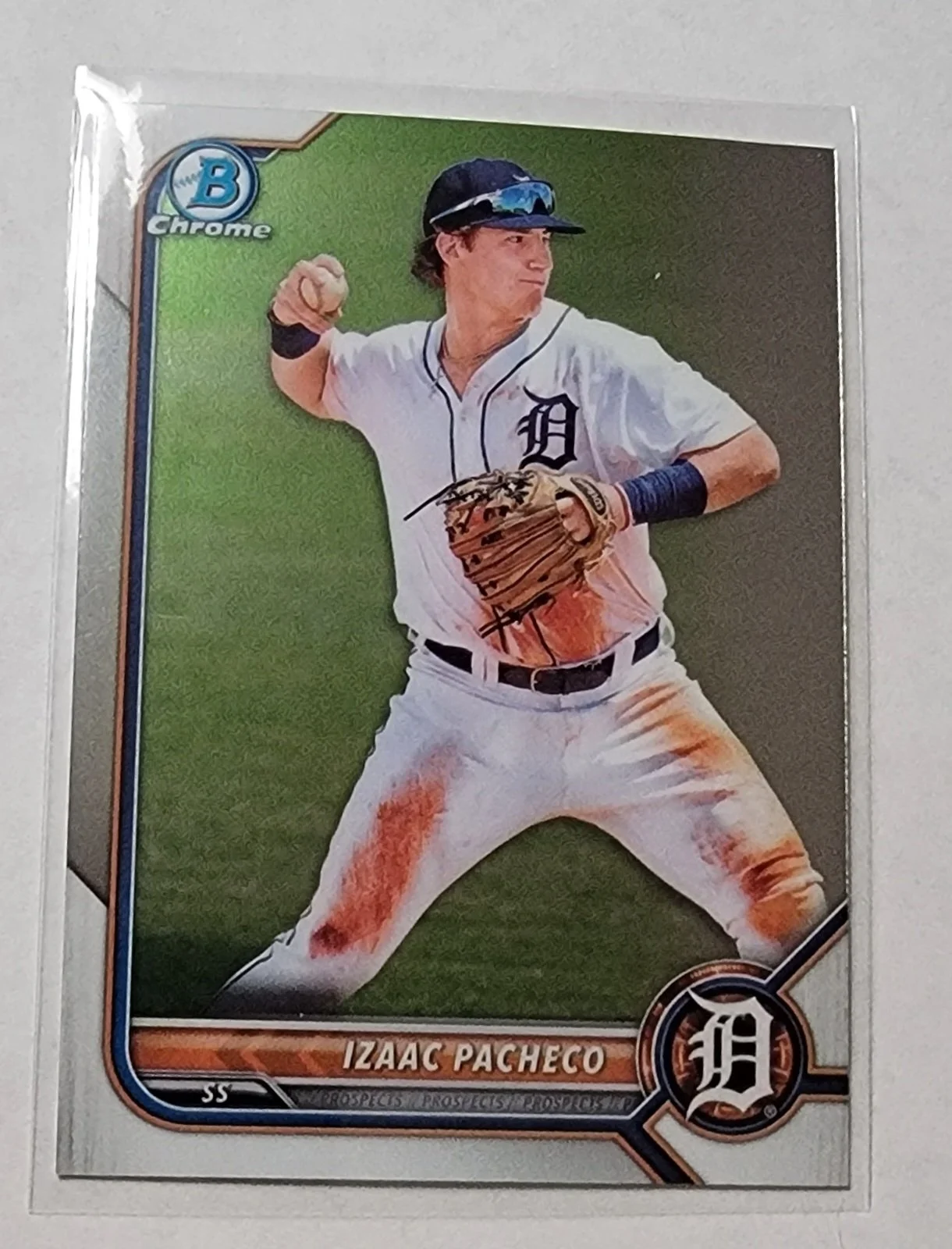 2022 Bowman Chrome Izaac Pacheco Baseball Card AVM1