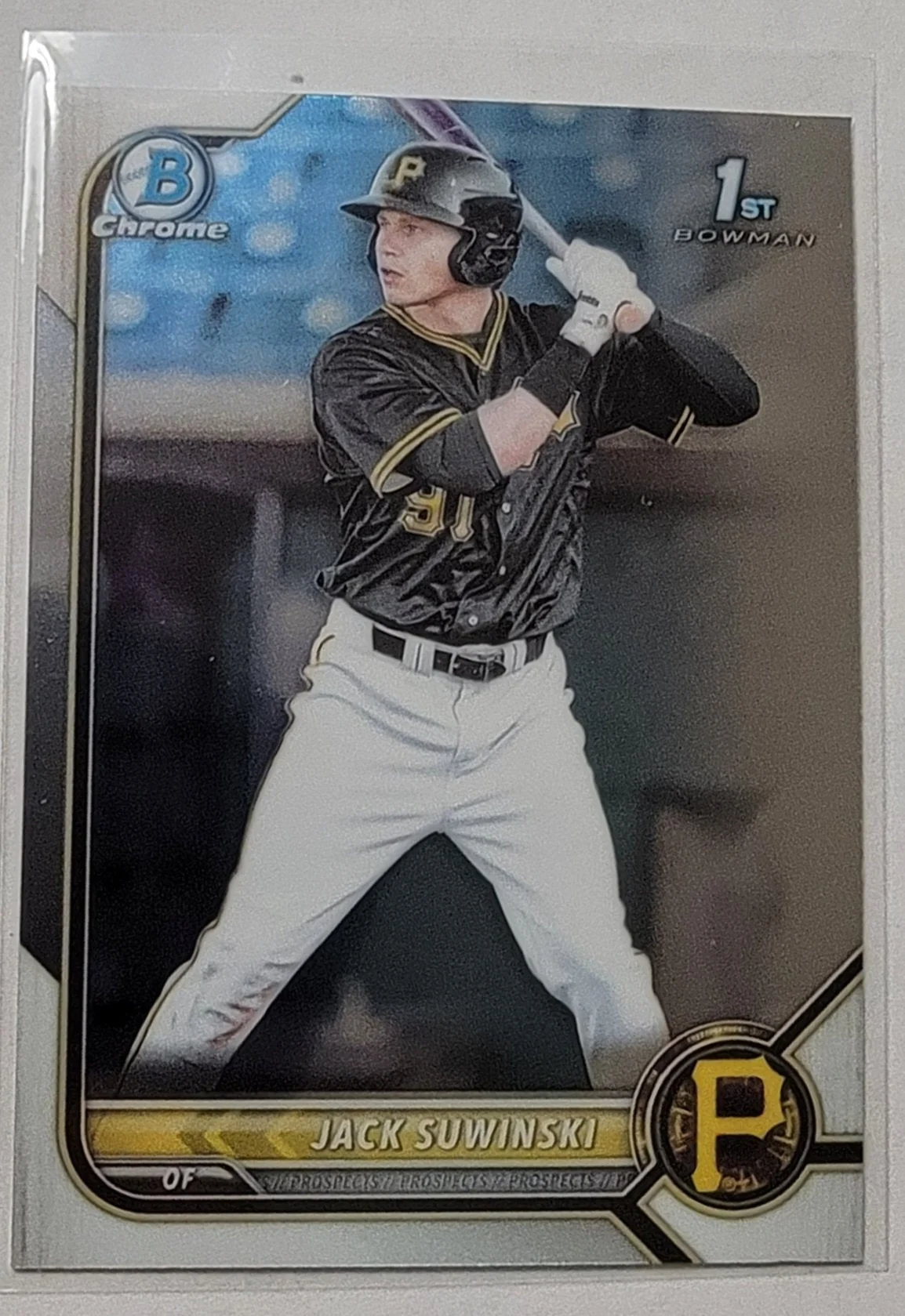 2022 Bowman Chrome Jack Suwinski Mega Box 1st on Bowman Baseball Card AVM1