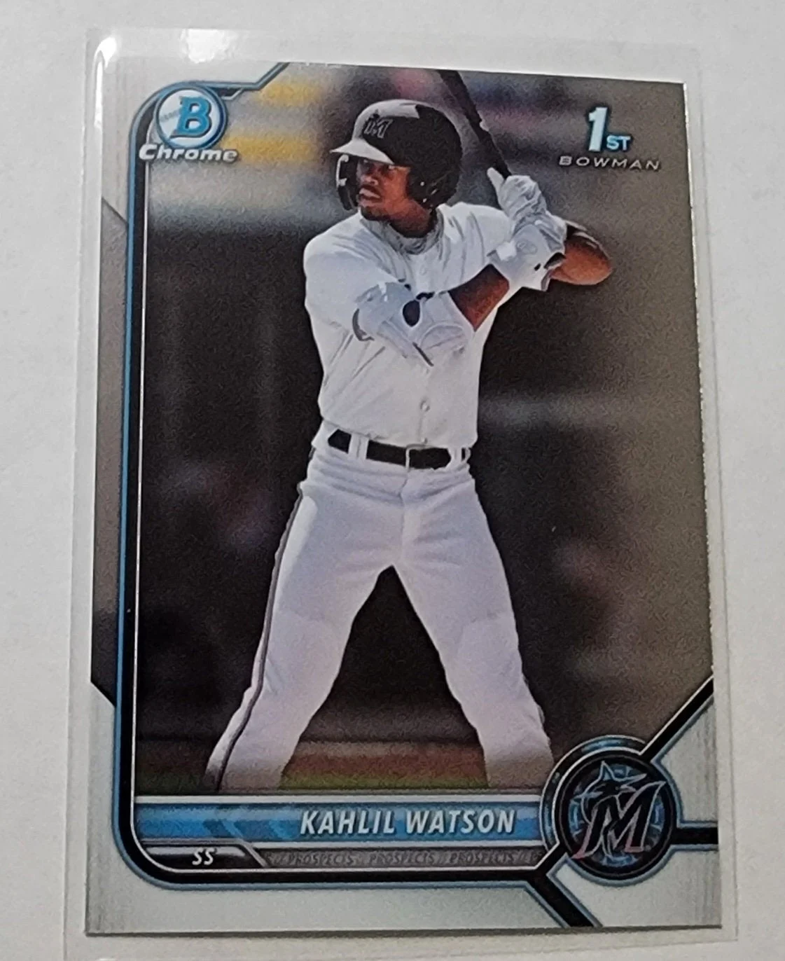 2022 Bowman Chrome Khalil Watson Mega Box 1st on Bowman Baseball Card AVM1