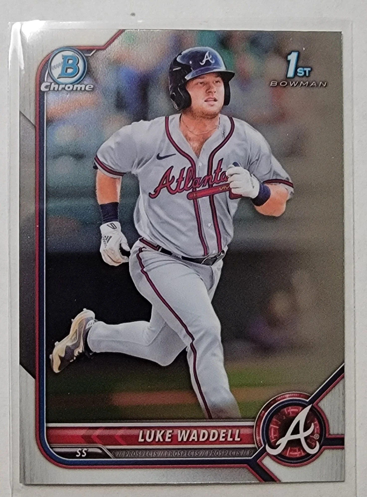 2022 Bowman Chrome Luke Waddell Mega Box 1st on Bowman Baseball Card AVM1