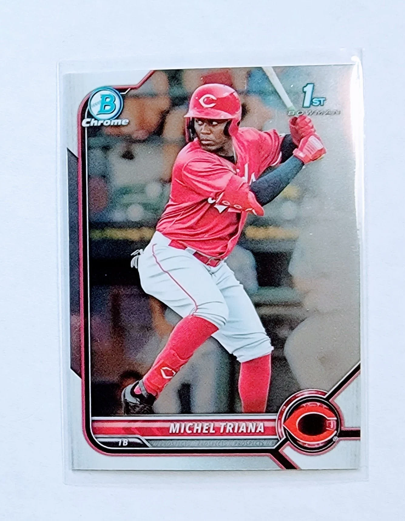 2022 Bowman Chrome Michel Triana Mega Box 1st on Bowman Baseball Card AVM1
