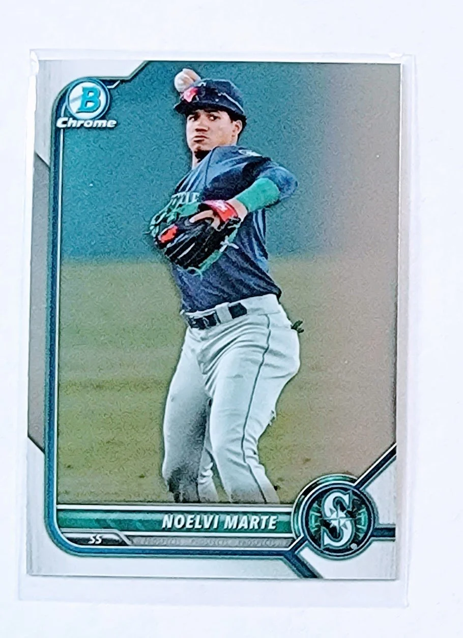2022 Bowman Chrome Noelvi Marte Mega Box Baseball Card AVM1