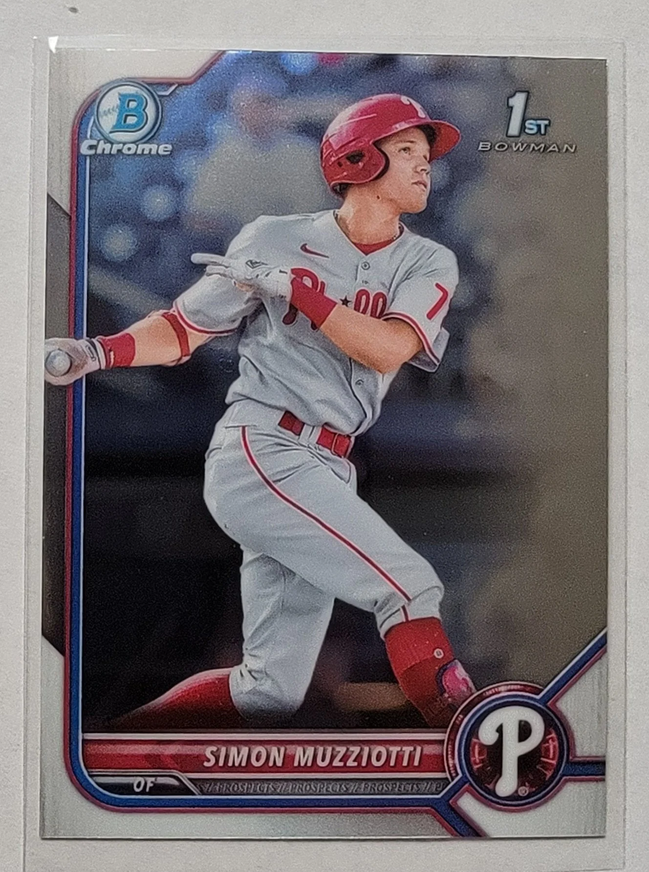 2022 Bowman Chrome Simon Muzziotti Mega Box 1st on Bowman Baseball Card AVM1
