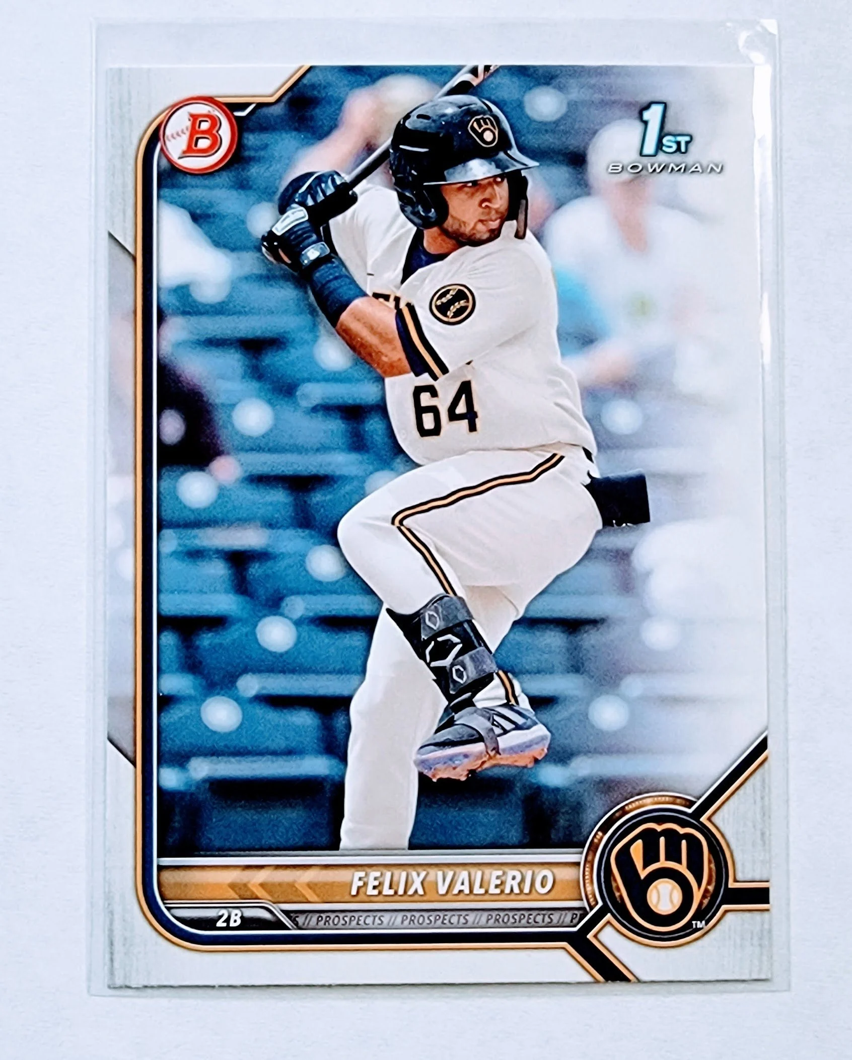2022 Bowman Felix Valerio 1st on Bowman Baseball Card AVM1