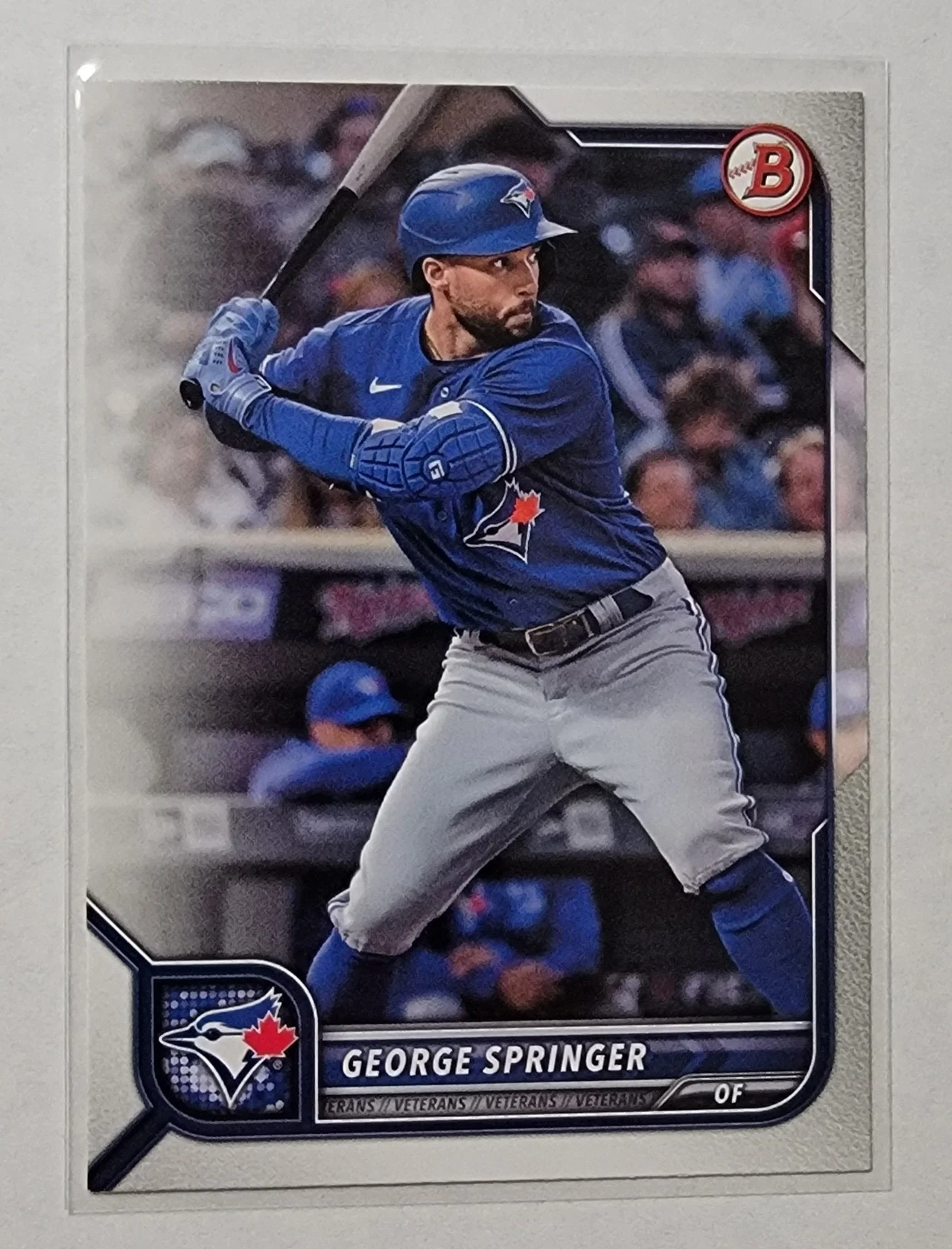 2022 Bowman George Springer Mega Box Baseball Card AVM1