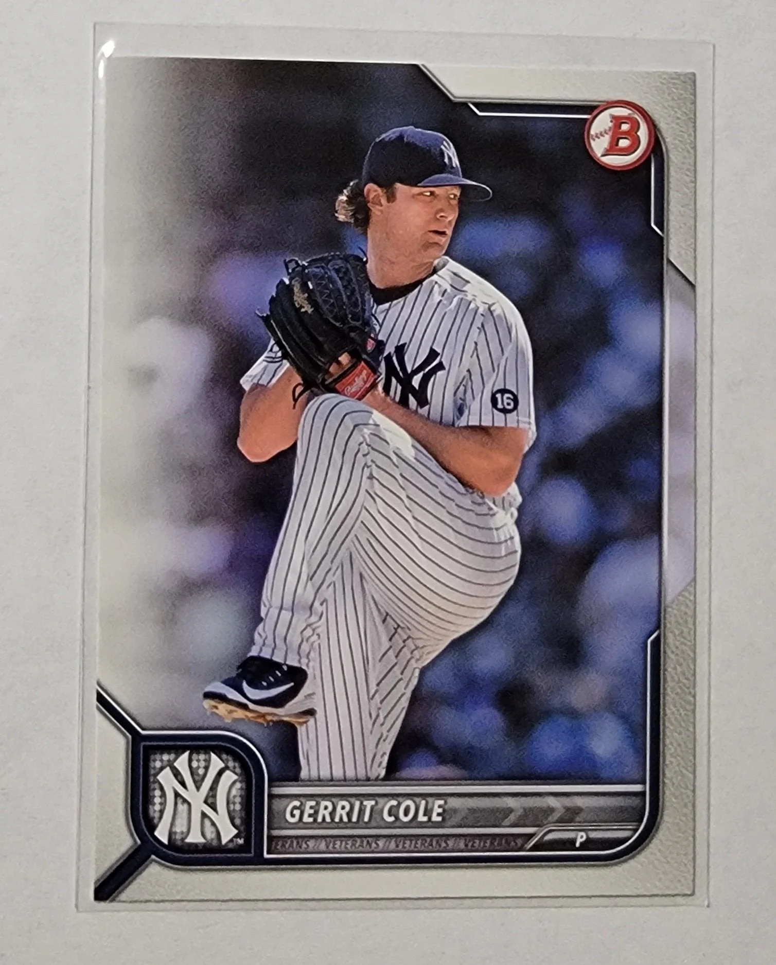 2022 Bowman Gerrit Cole Mega Box Paper Baseball Card AVM1