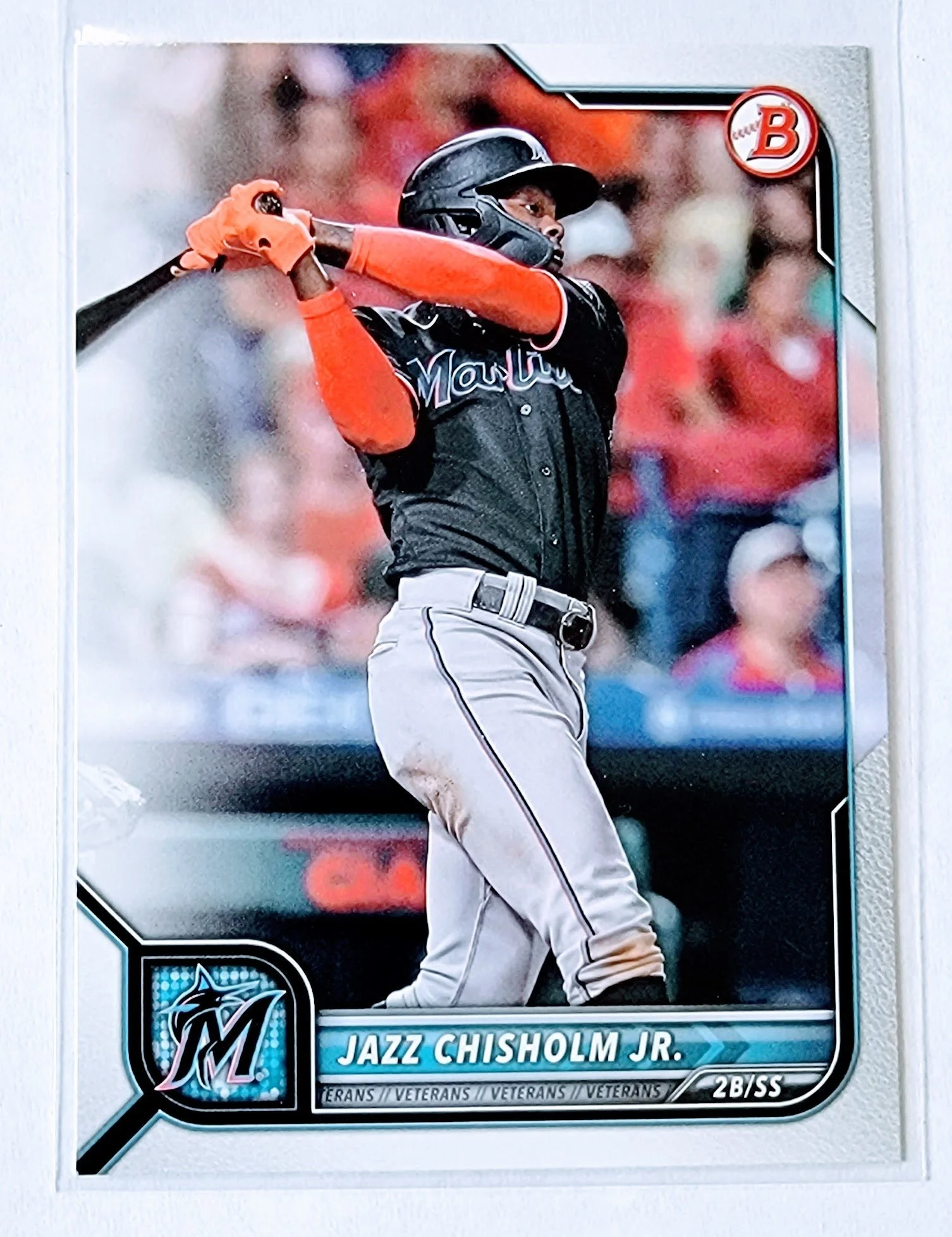 2022 Bowman Jazz Chisolm Jr Baseball Trading Card SMCB1