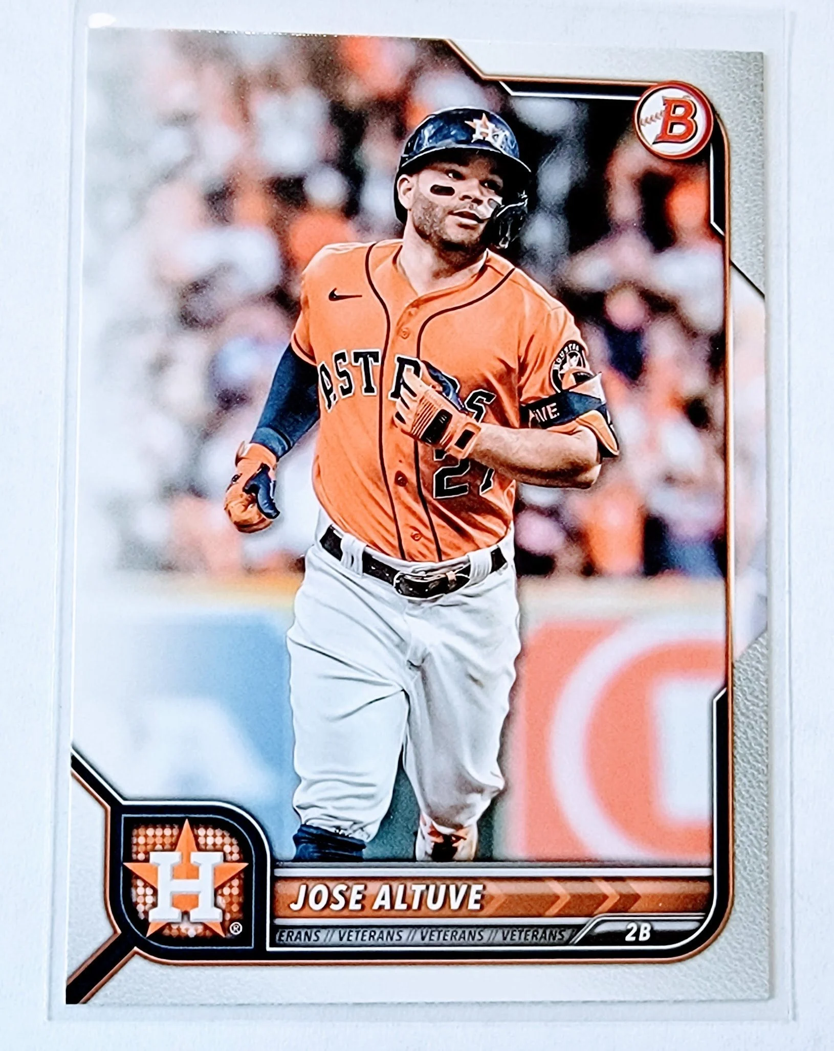 2022 Bowman Jose Altuve Baseball Trading Card SMCB1