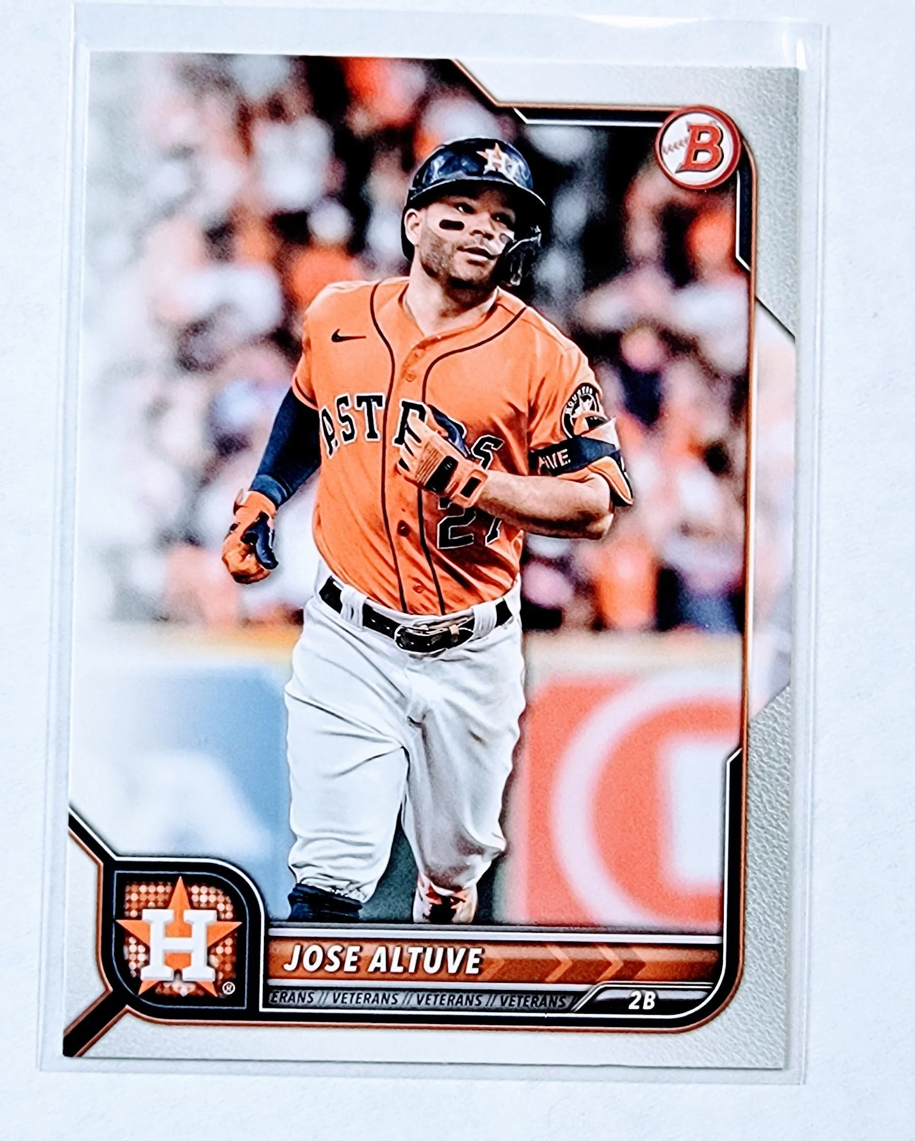 2022 Bowman Jose Altuve MLB Collectible Baseball Card AVM1