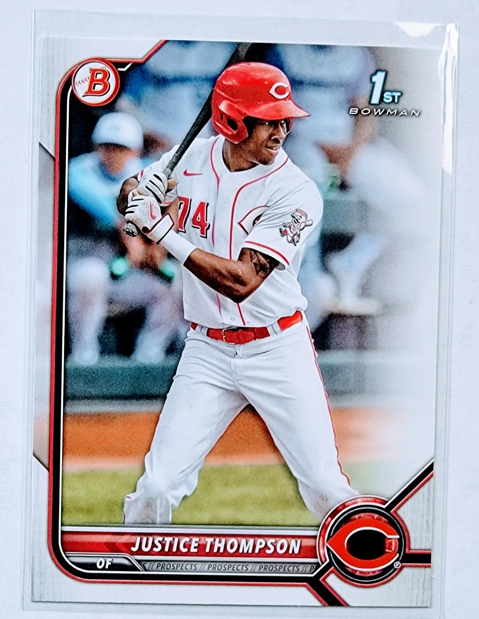 2022 Bowman Justice Thompson 1st on Bowman Baseball Card AVM1