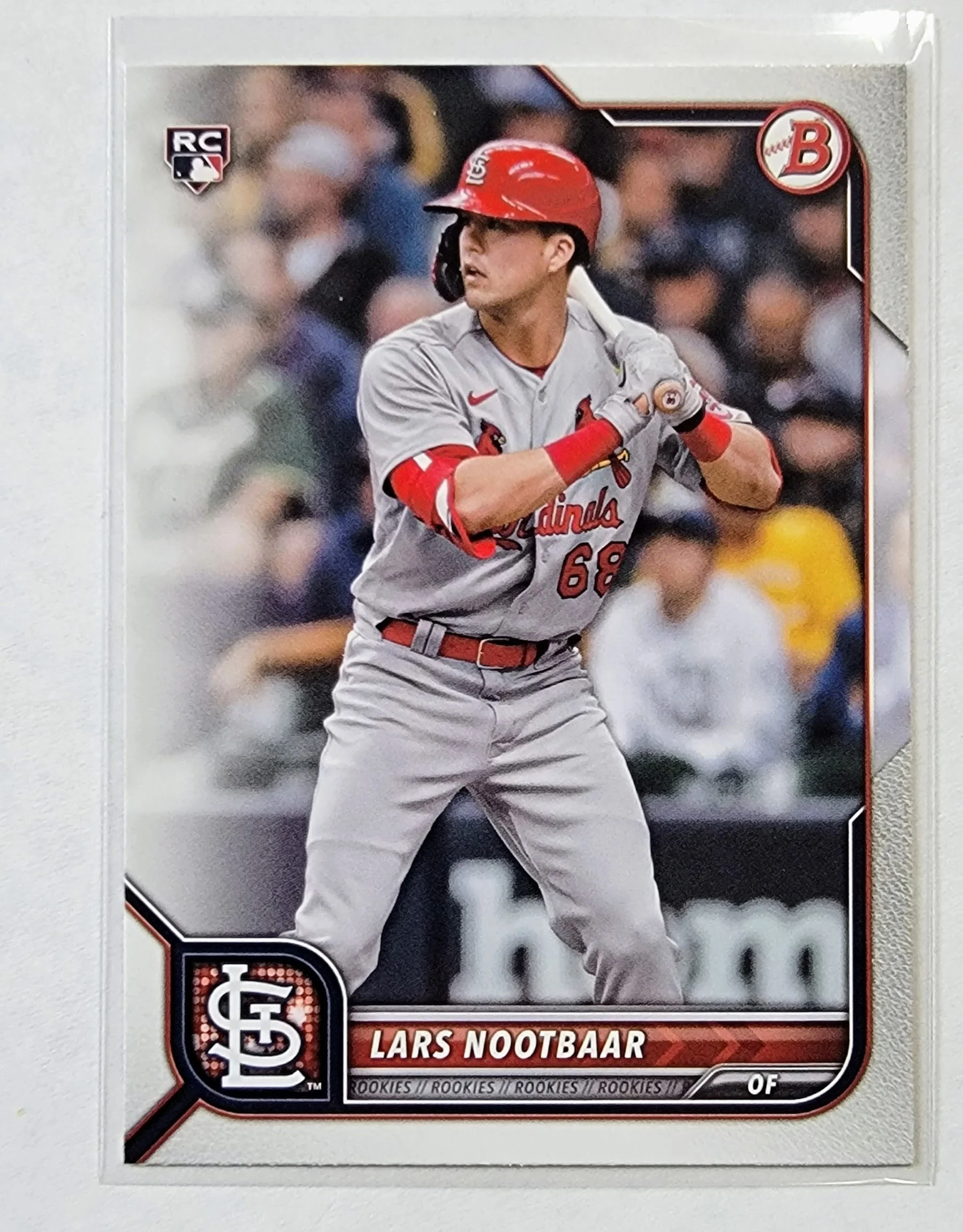 2022 Bowman Lars Nootbar Rookie Baseball Card AVM1