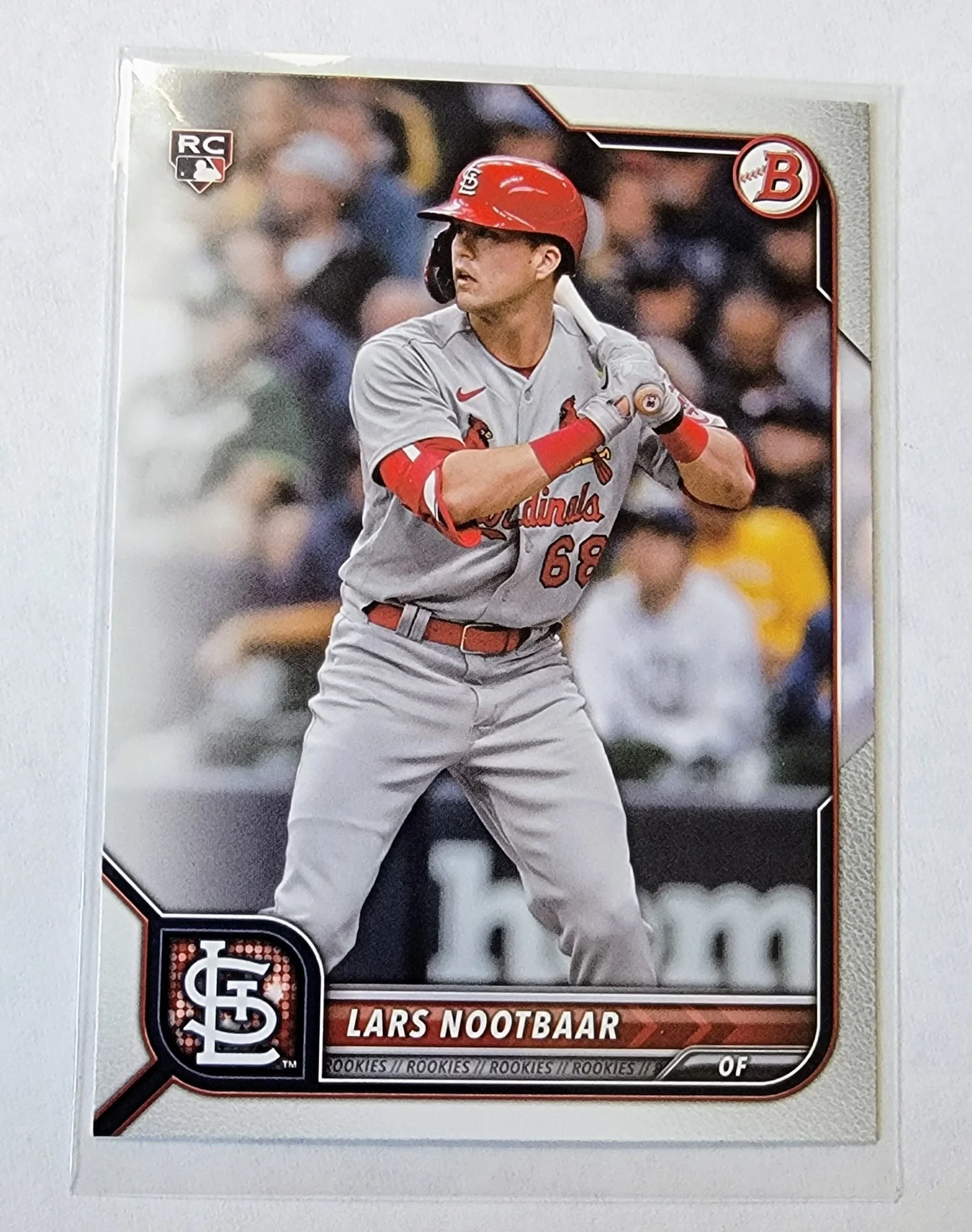 2022 Bowman Lars Nootbar Rookie Baseball Trading Card SMCB1