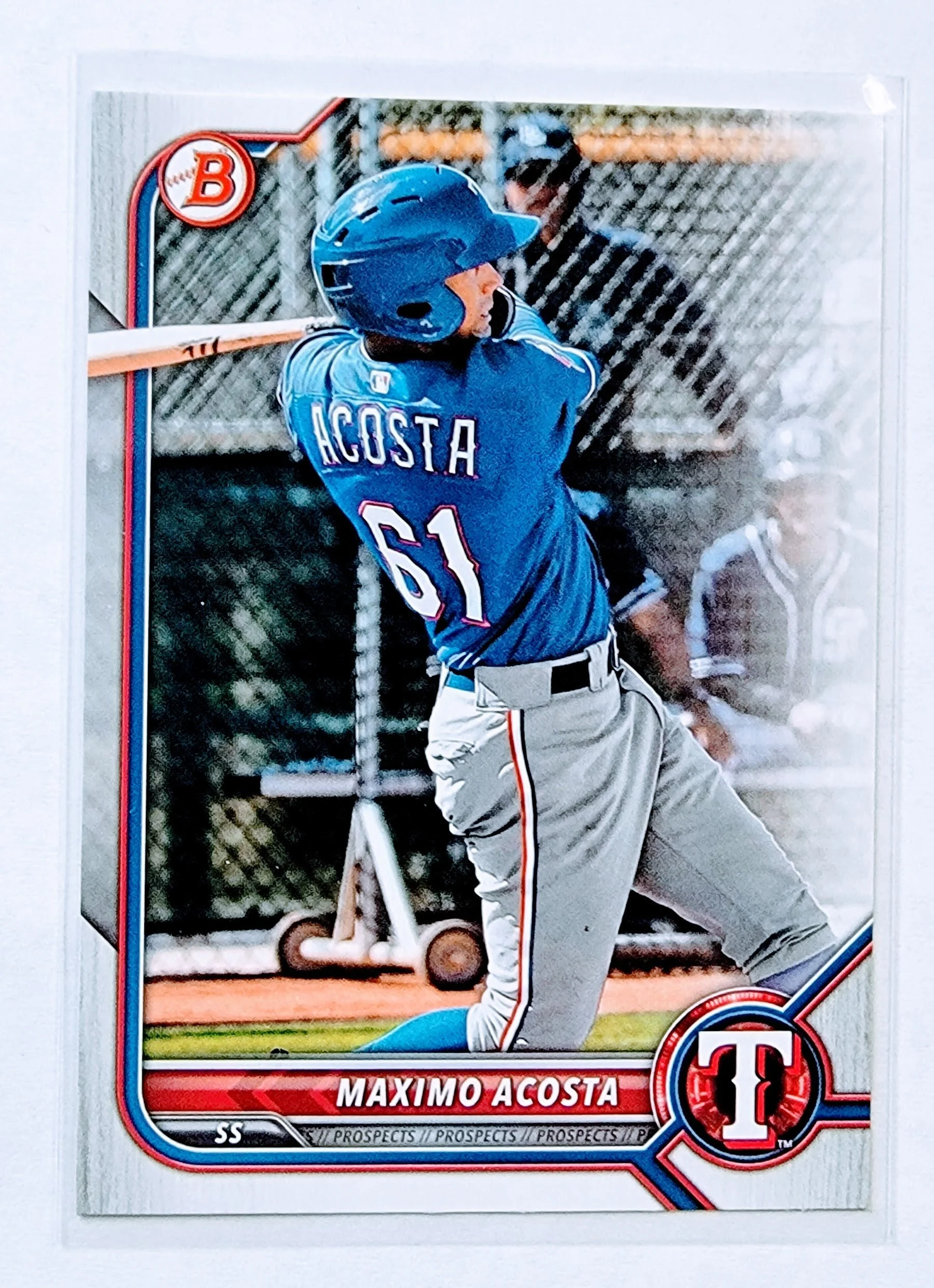 2022 Bowman Maximo Acosta Baseball Card AVM1