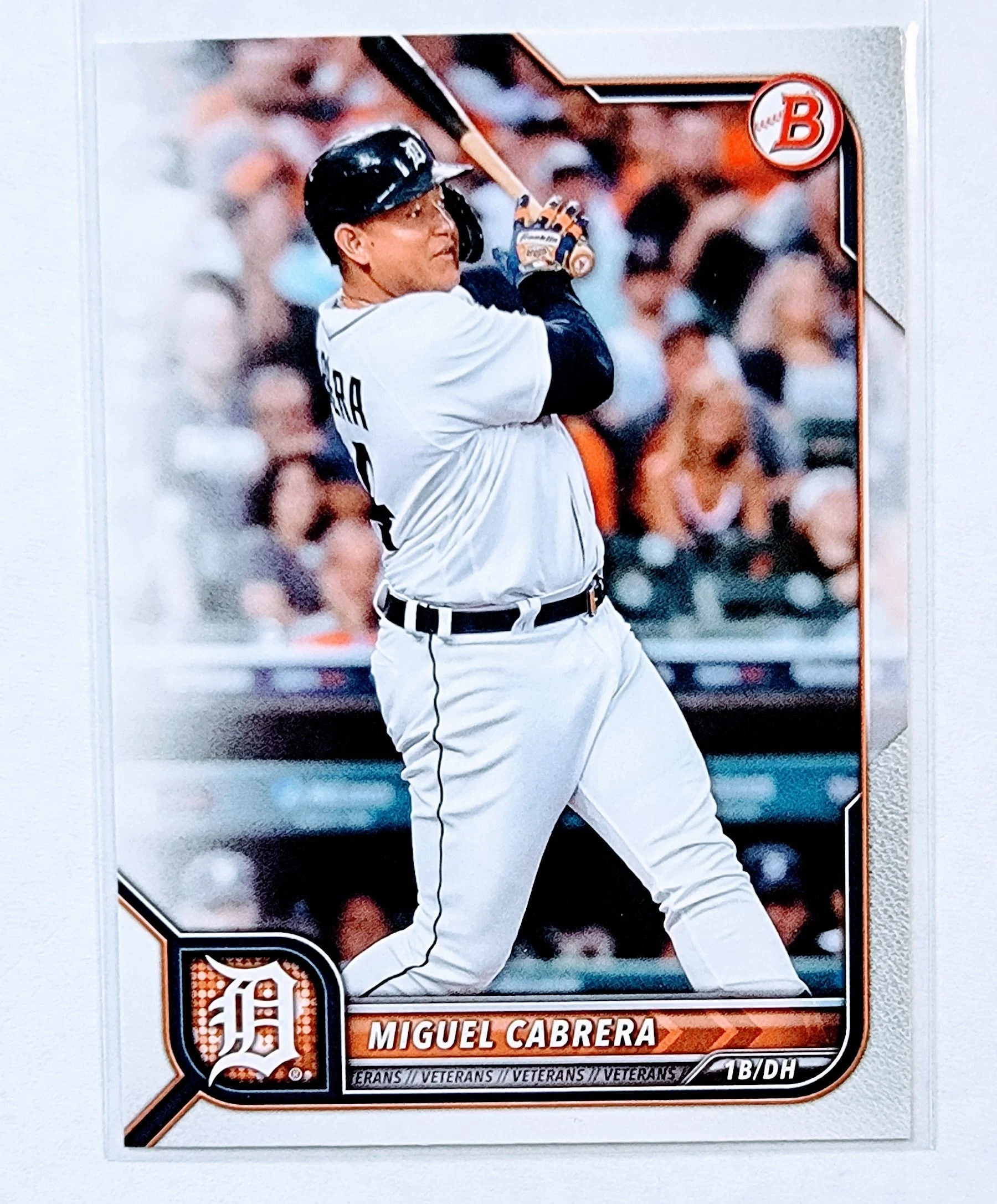 2022 Bowman Miguel Cabrera Baseball Card AVM1