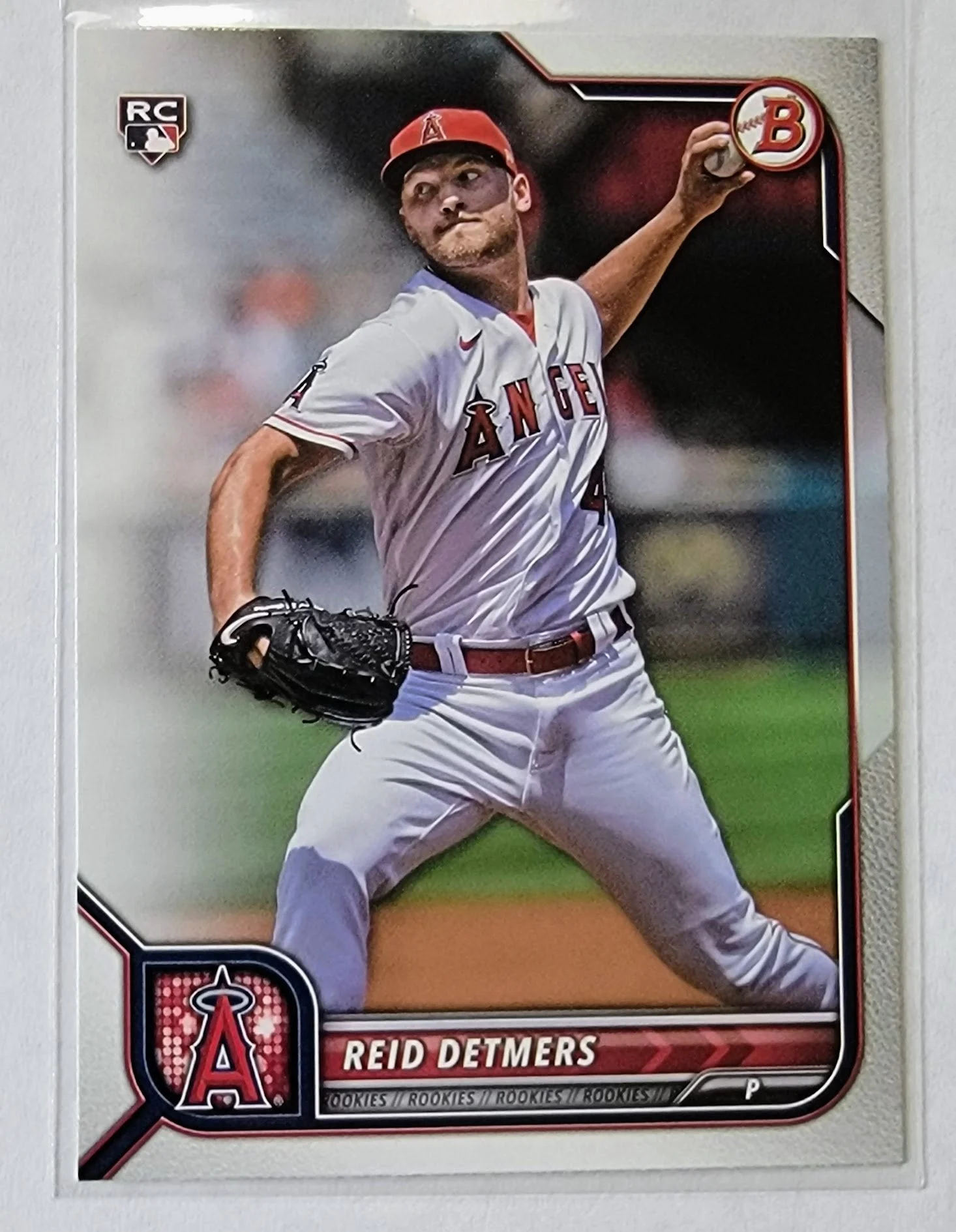 2022 Bowman Reid Detmers Rookie Baseball Trading Card SMCB1