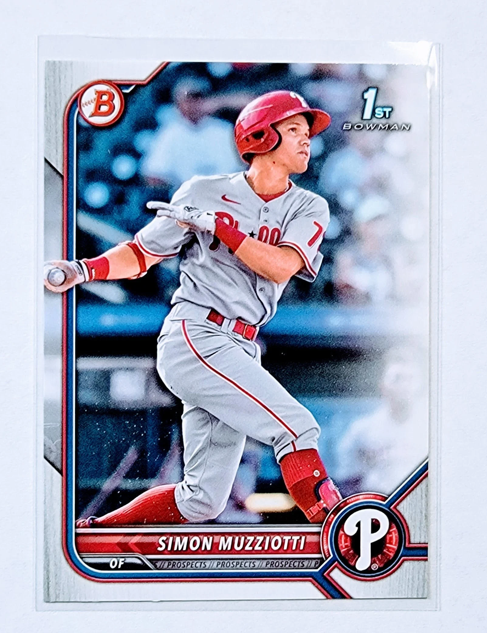2022 Bowman Simon Muzziotti 1st on Bowman Baseball Card AVM1