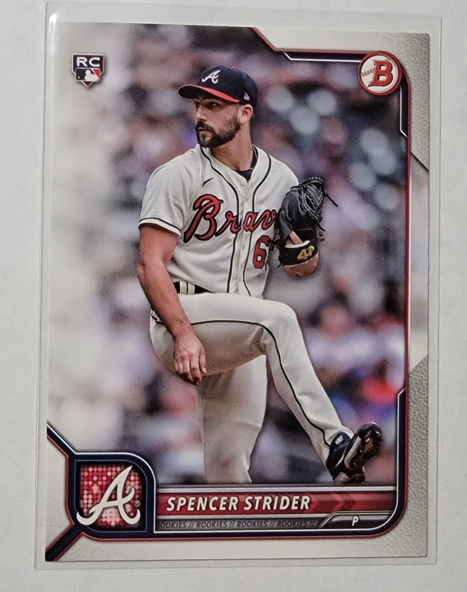 2022 Bowman Spencer Strider Mega Box Paper Rookie Baseball Card AVM1