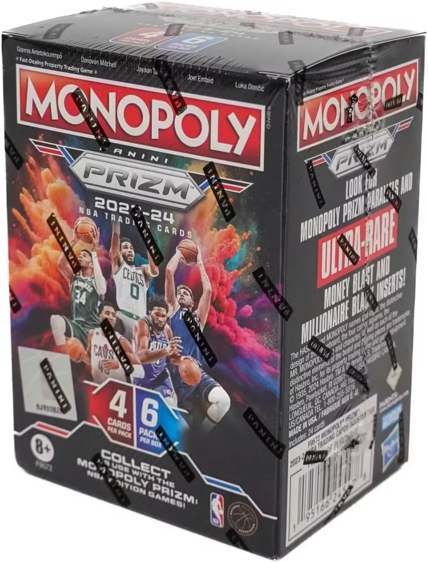 2023-24 Panini Prizm Monopoly Basketball 6-Pack Blaster Box (White Inserts)
