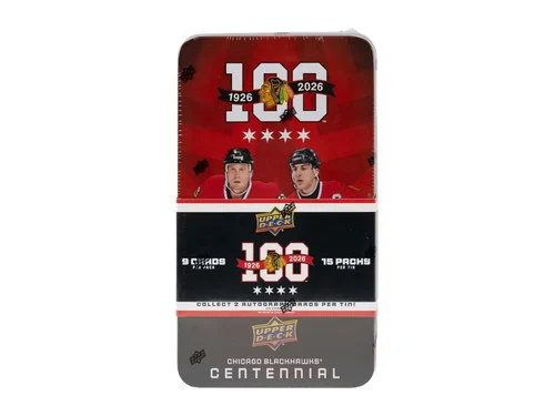 2025-26 Upper Deck Chicago Blackhawks Centennial Hockey Hobby Box