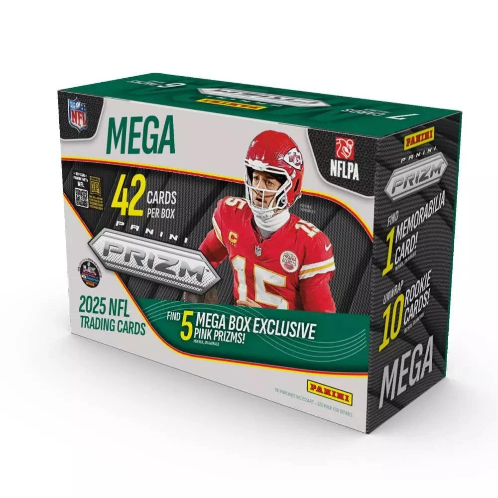 2025 Panini NFL Football Prizm Football Trading Card Mega Box