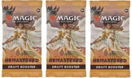 3 Packs MTG Draft Booster Pack Lot MTG Dominaria Remastered