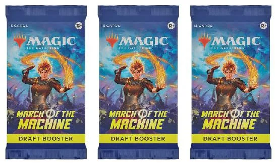 3 Packs MTG Draft Booster Pack Lot MTG March of the Machine