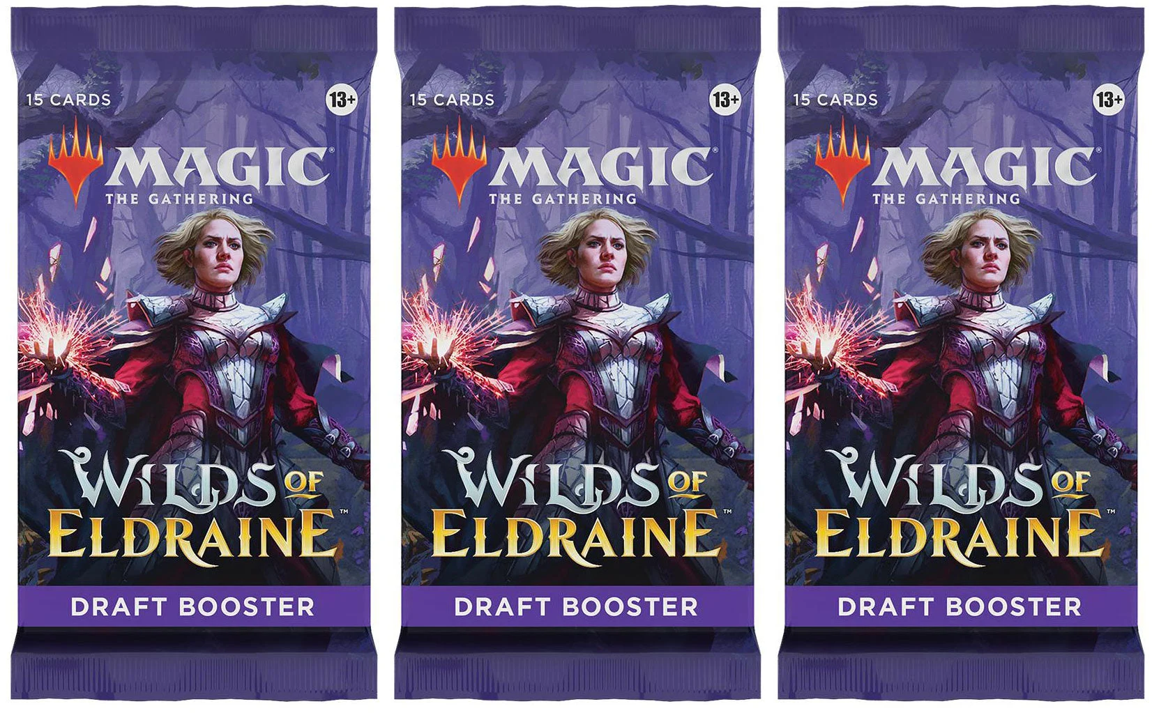 3 Packs MTG Draft Booster Pack Lot MTG Wilds of Eldraine
