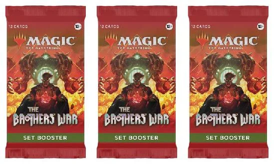 3 Packs MTG Set Booster Pack Lot MTG The Brothers War