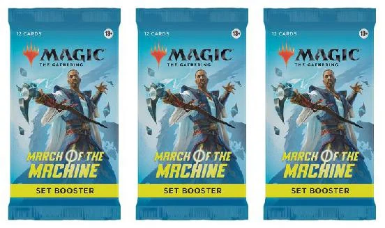 3 Packs MTG Set Booster Pack Lot MTG March of the Machine