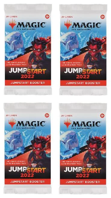 4 Packs Magic: the Gathering Jumpstart Booster Pack Lot MTG Jumpstart 2022