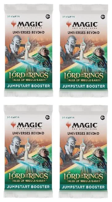4 Packs Magic: the Gathering Jumpstart Booster Pack Lot MTG The Lord of th Rings Tales of the Middle-earth