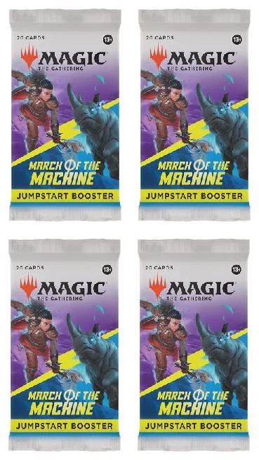 4 Packs Magic: the Gathering Jumpstart Booster Pack Lot MTG March of the Machines