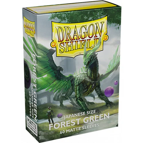 5 Packs Dragon Shield Matte Mini Japanese Forest Green 60 ct Card Sleeves Value Bundle!