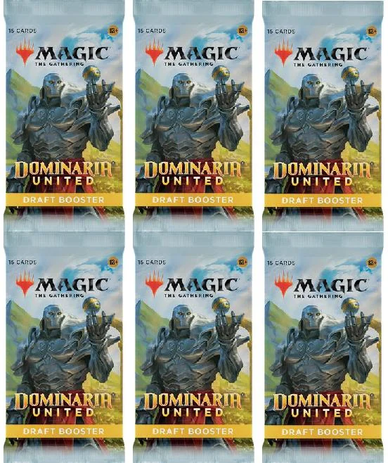 6 Packs Magic: the Gathering Draft Booster Pack Lot MTG Dominaria United